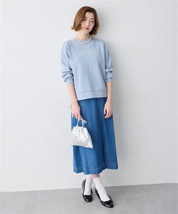 Petit Honfleur パール付きロゴプリントプルオーバー_subthumb_9