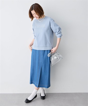 Petit Honfleur パール付きロゴプリントプルオーバー_subthumb_10