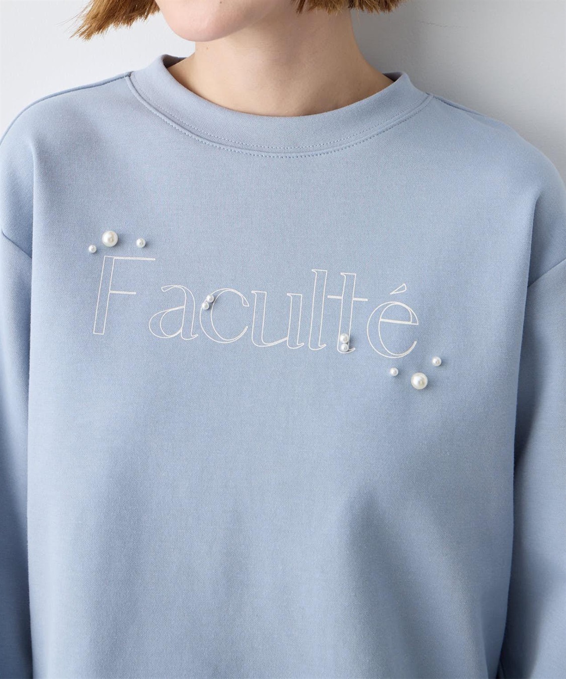 Petit Honfleur パール付きロゴプリントプルオーバー_sub_11