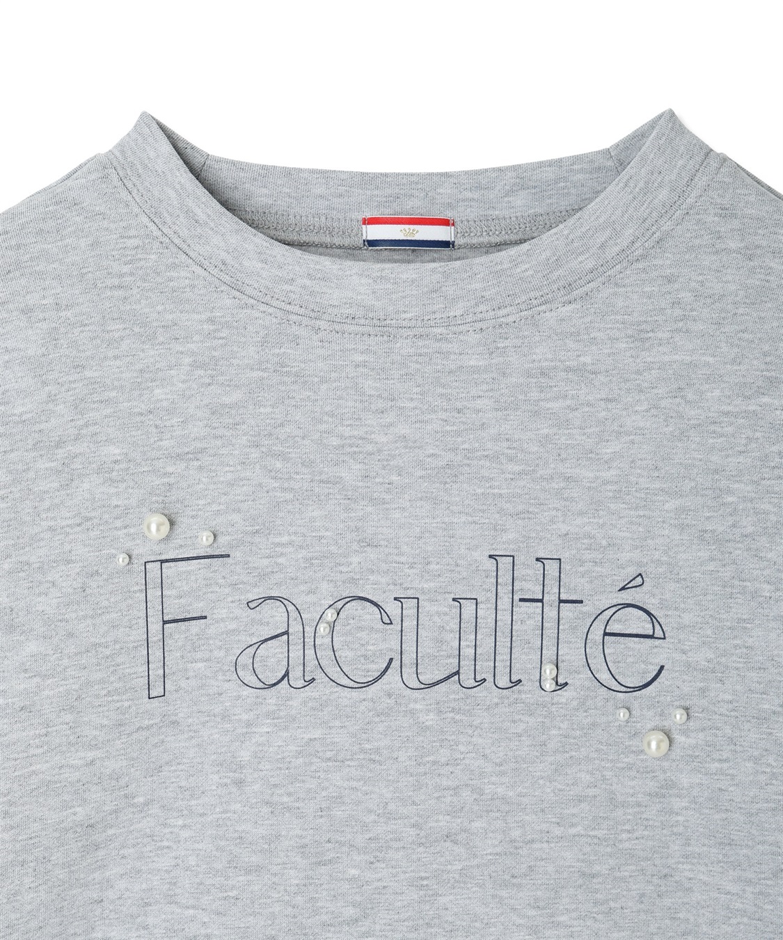 Petit Honfleur パール付きロゴプリントプルオーバー_sub_17