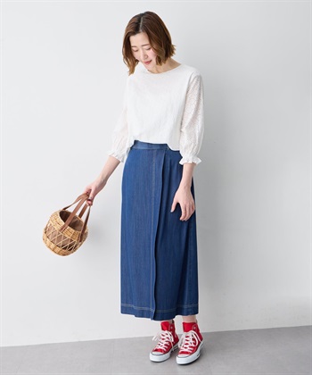 Petit Honfleur レースシャーリング袖ブラウス_subthumb_5