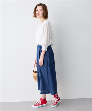 Petit Honfleur レースシャーリング袖ブラウス_subthumb_6