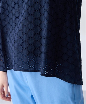 Petit Honfleur レースシャーリング袖ブラウス_subthumb_12