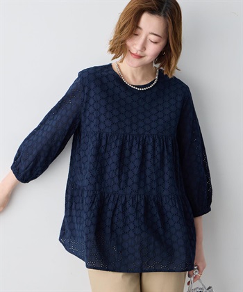 Petit Honfleur レースティアードチュニックブラウス_subthumb_1