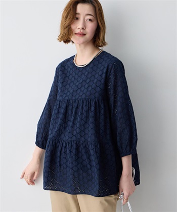 Petit Honfleur レースティアードチュニックブラウス_subthumb_2