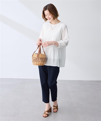 Petit Honfleur レースティアードチュニックブラウス_subthumb_4