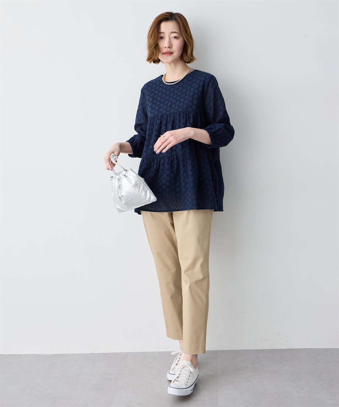 Petit Honfleur レースティアードチュニックブラウス_sub_5