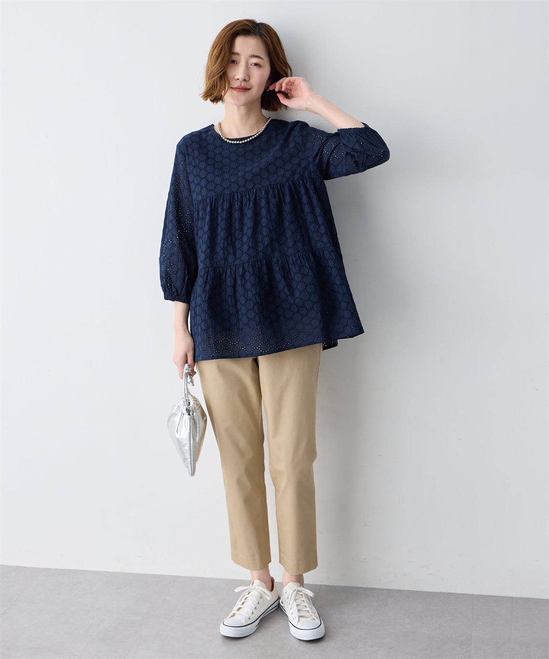 Petit Honfleur レースティアードチュニックブラウス_sub_6