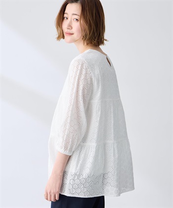 Petit Honfleur レースティアードチュニックブラウス_subthumb_9