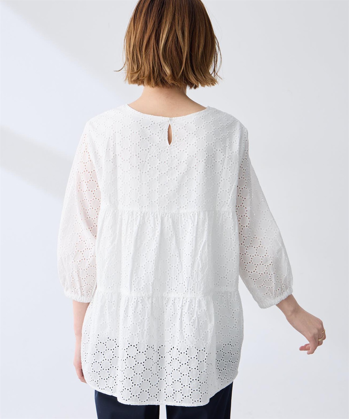 Petit Honfleur レースティアードチュニックブラウス_sub_10
