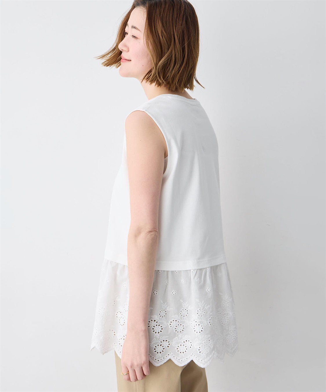 Petit Honfleur 裾レースタンクトップ_sub_3
