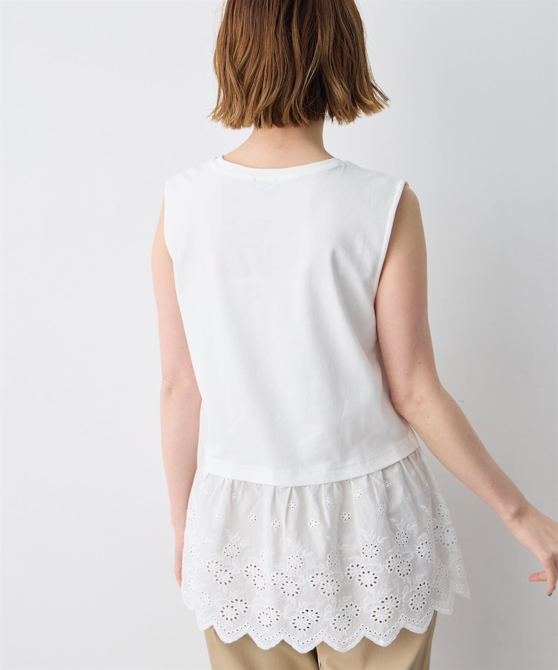 Petit Honfleur 裾レースタンクトップ_sub_4