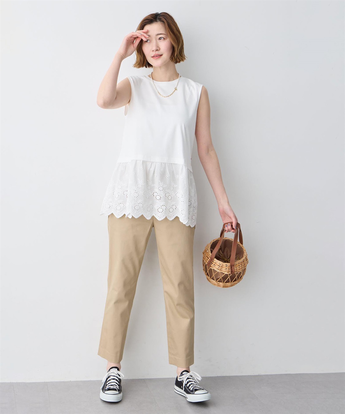 Petit Honfleur 裾レースタンクトップ_sub_5
