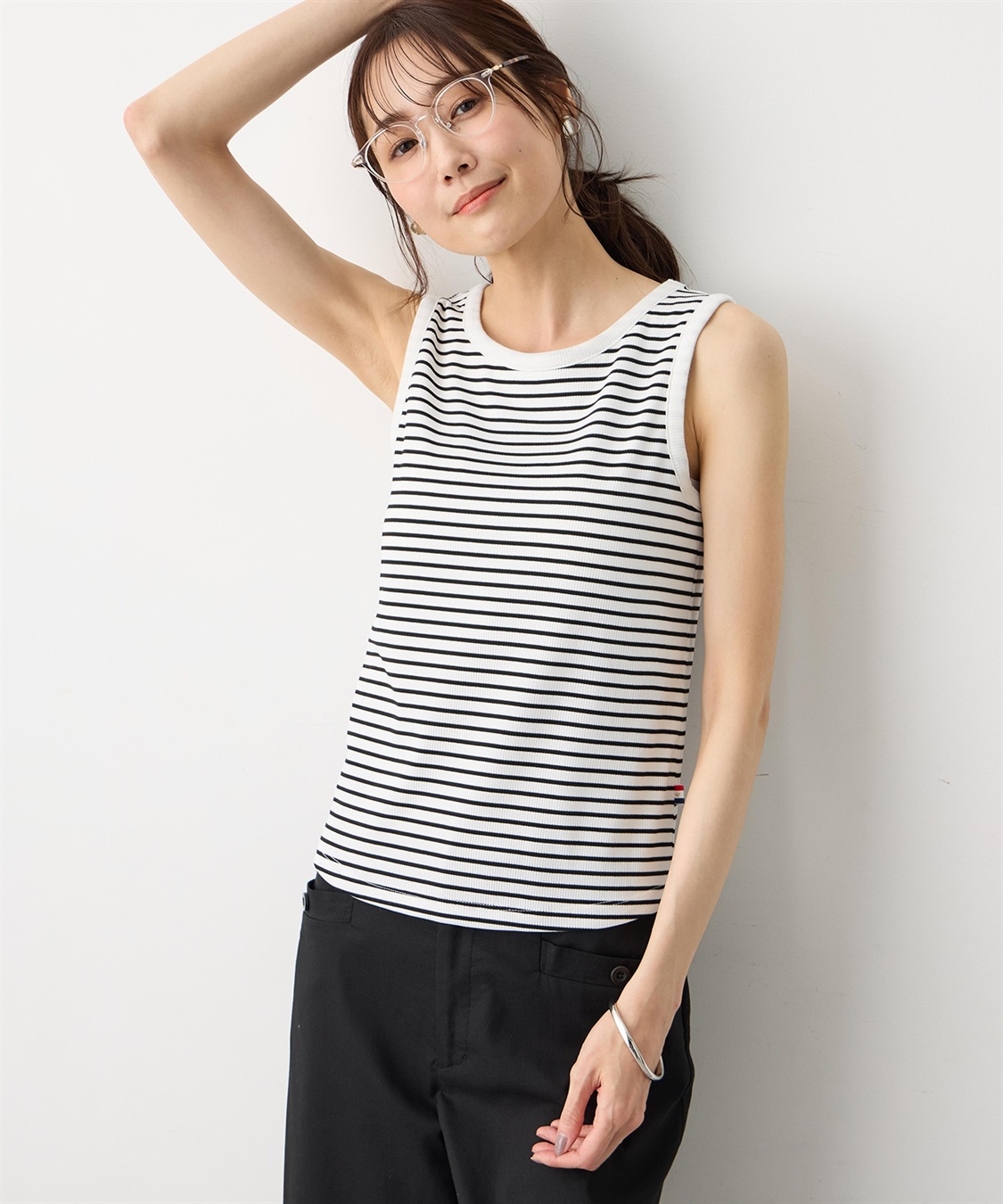 カップ付タンクトップ【取り外し可能カップ付き】 Petit Honfleur