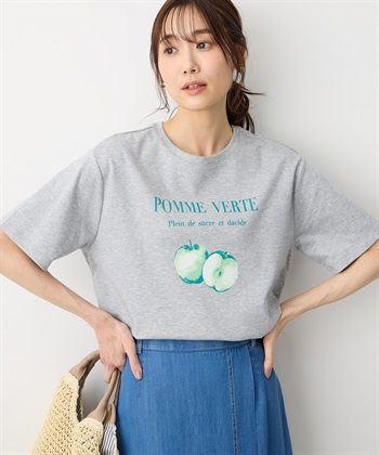 Petit Honfleur ビンテージ風フルーツTシャツ【オーガニックコットン】【UVカット・接触冷感】_subthumb_5