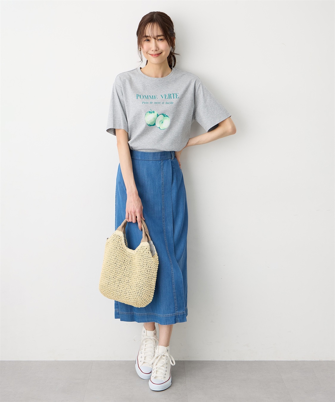 Petit Honfleur ビンテージ風フルーツTシャツ【オーガニックコットン】【UVカット・接触冷感】_sub_8