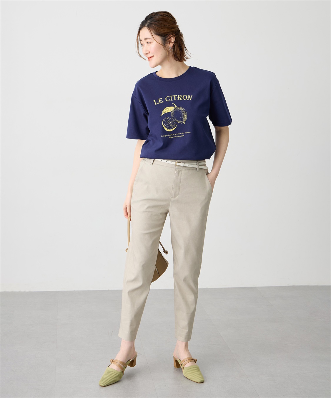 Petit Honfleur ビンテージ風フルーツTシャツ【オーガニックコットン】【UVカット・接触冷感】_sub_10