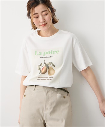 Petit Honfleur 配色フルーツTシャツ【オーガニックコットン】【UVカット・接触冷感】_subthumb_3