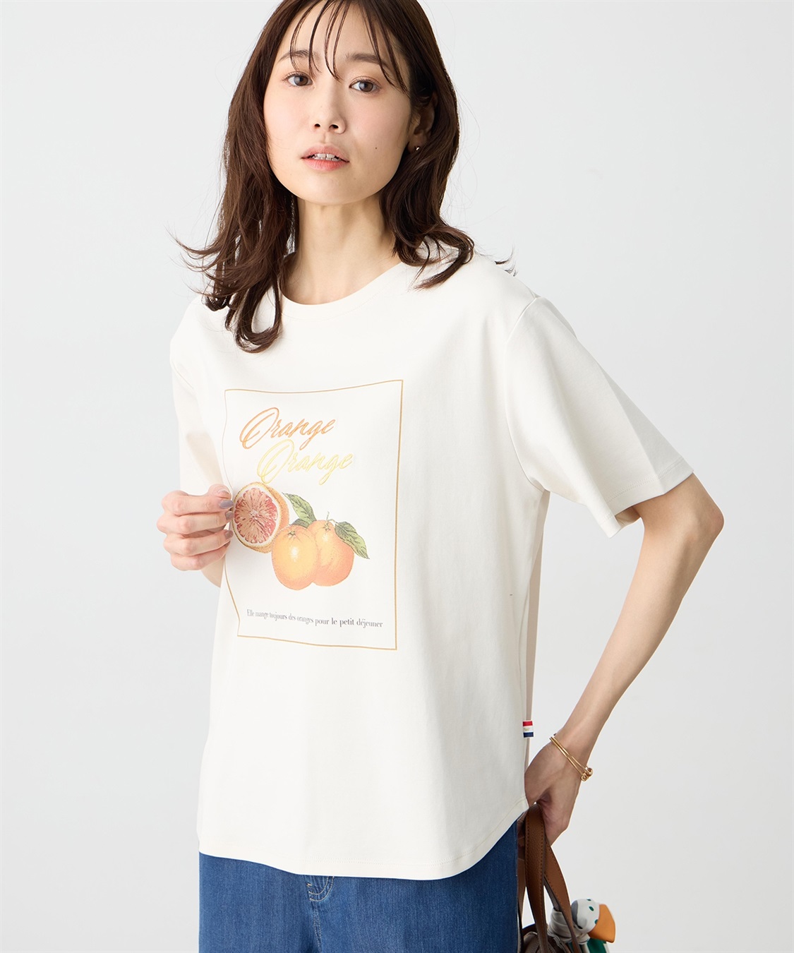 Petit Honfleur 配色フルーツTシャツ【オーガニックコットン】【UVカット・接触冷感】_sub_6