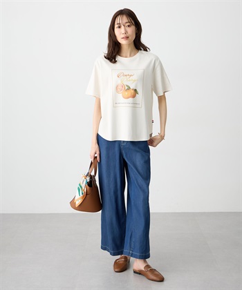 Petit Honfleur 配色フルーツTシャツ【オーガニックコットン】【UVカット・接触冷感】_subthumb_8