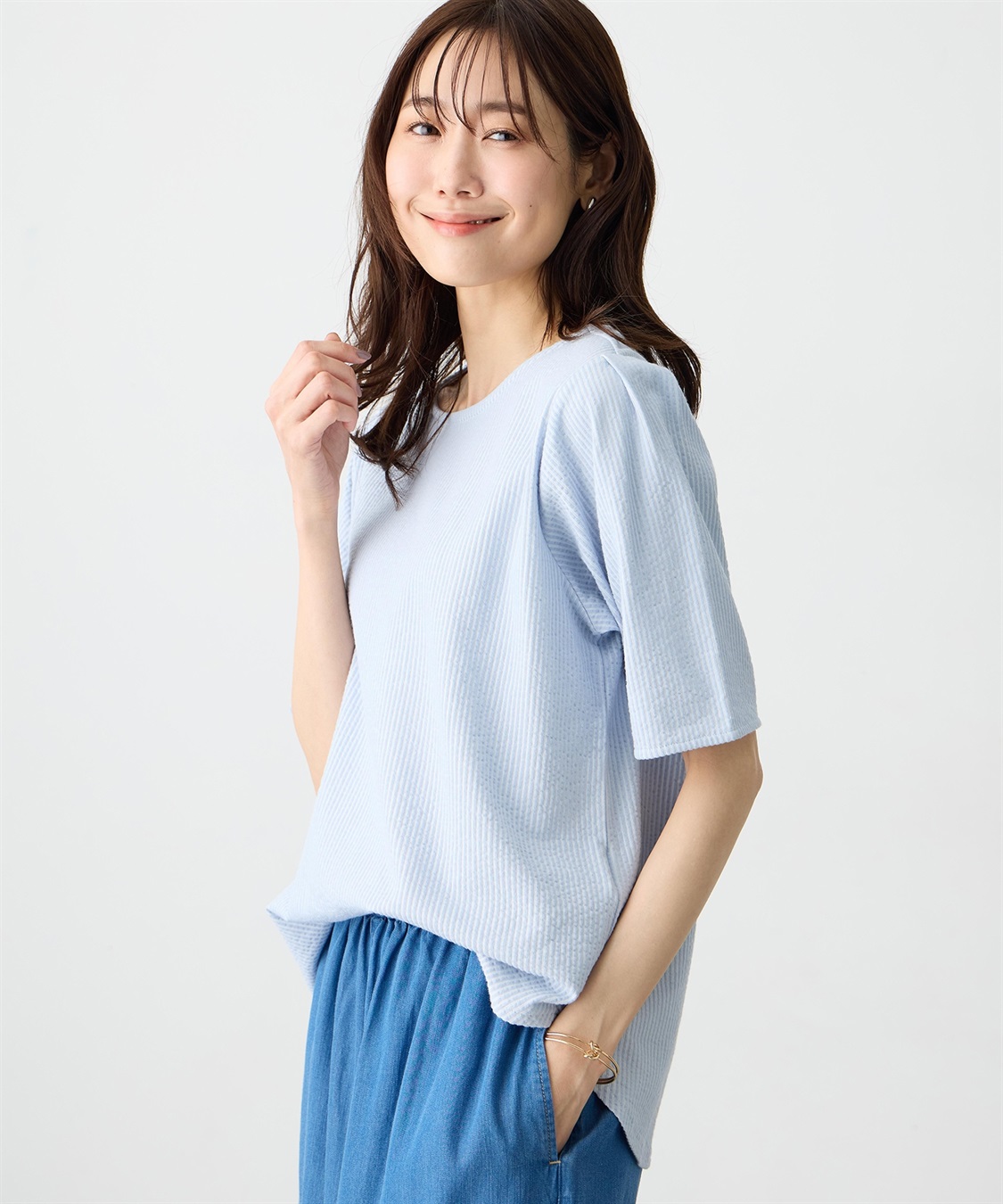 Petit Honfleur サッカーストライププルオーバー_sub_3