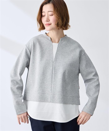 Petit Honfleur レイヤード風衿スリットプルオーバー_subthumb_1