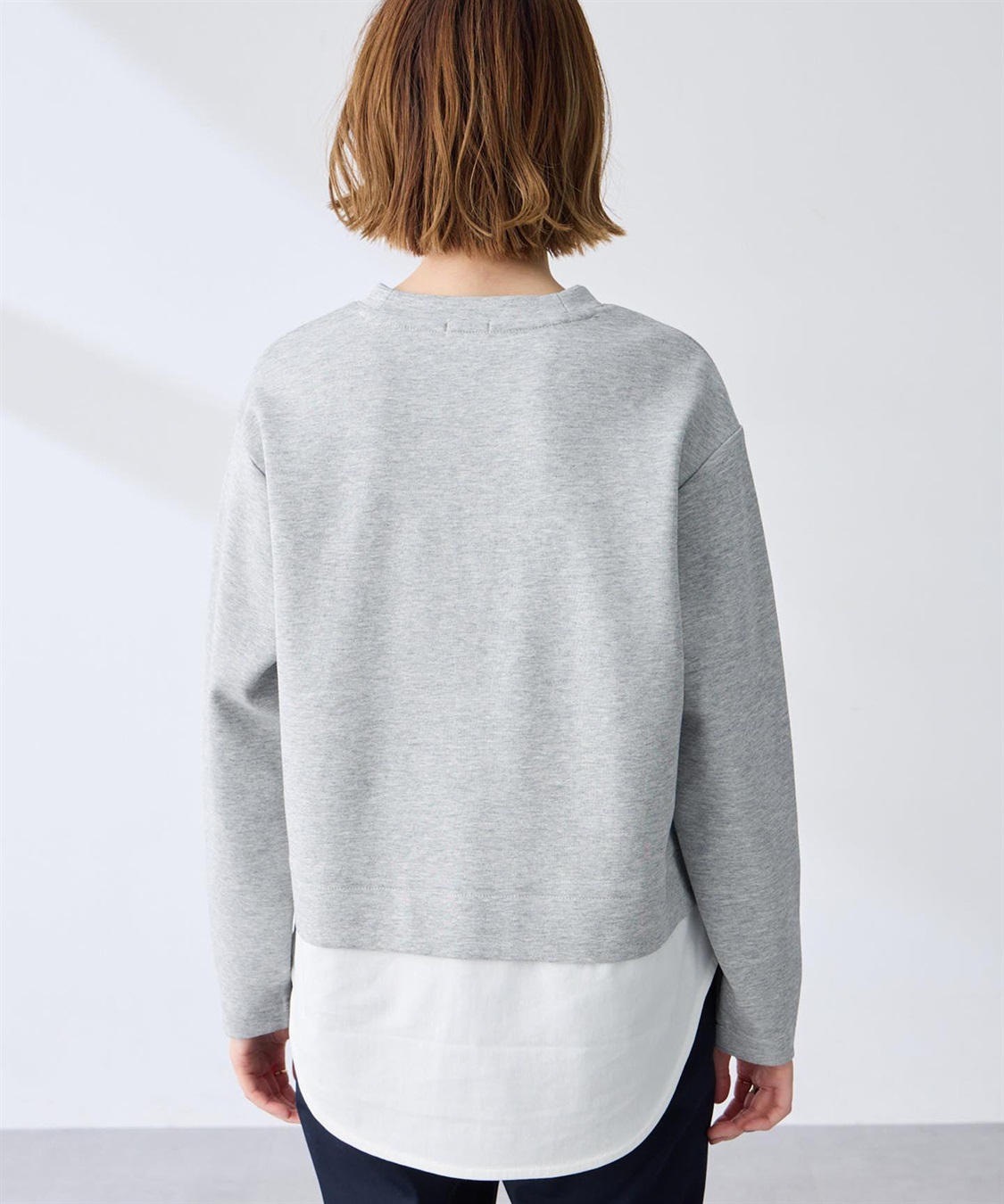 Petit Honfleur レイヤード風衿スリットプルオーバー_sub_3