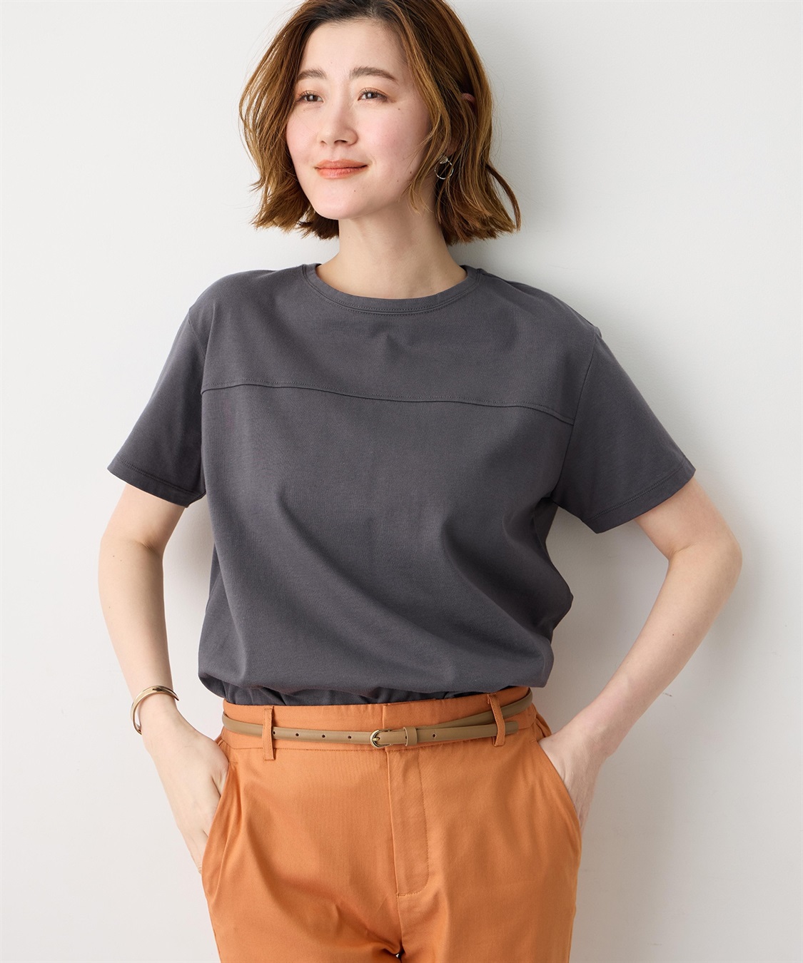 Petit Honfleur ラウンドヘム半袖PO【UVカット・接触冷感】【日本製】_sub_2