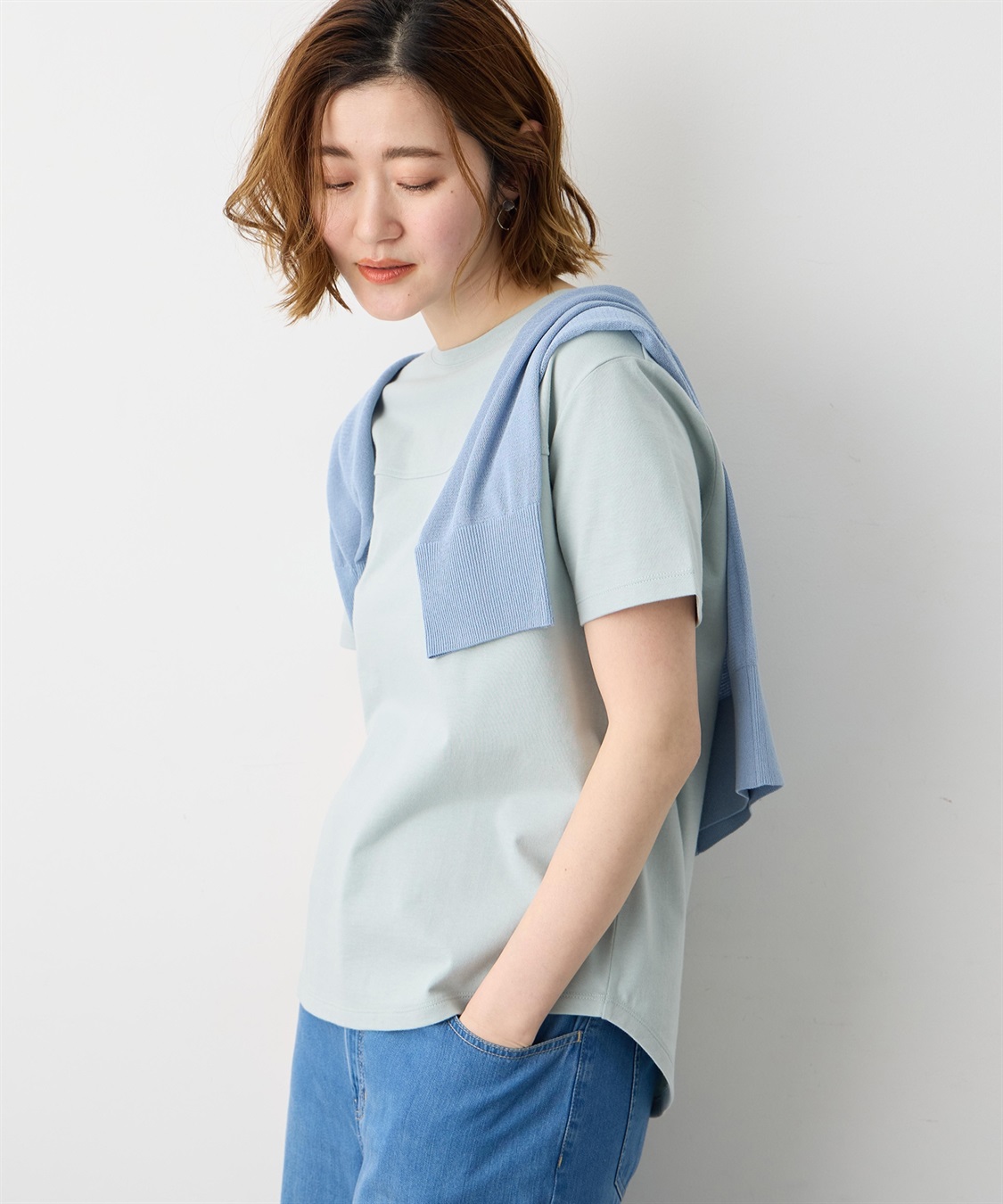 Petit Honfleur ラウンドヘム半袖PO【UVカット・接触冷感】【日本製】_sub_7