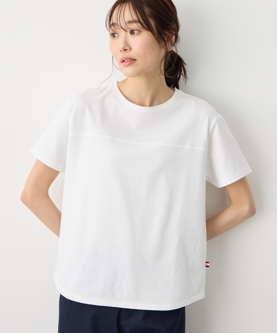 Petit Honfleur ラウンドヘム半袖PO【UVカット・接触冷感】【日本製】_sub_9