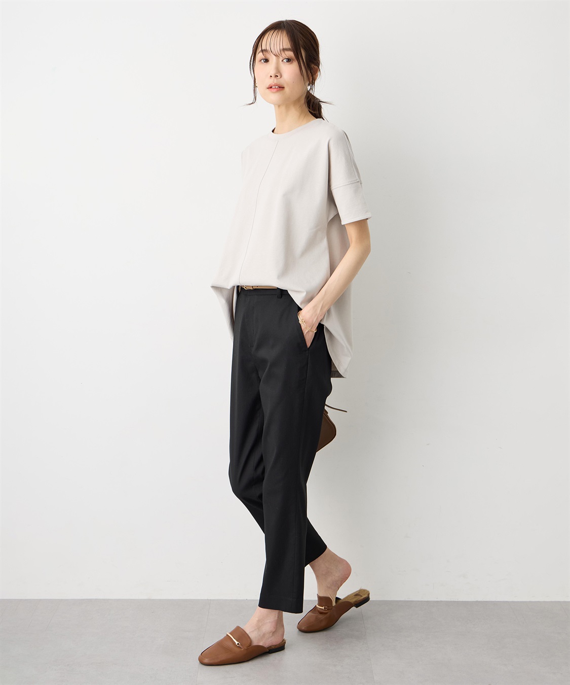 Petit Honfleur 袖切替チュニックPO【UVカット・接触冷感】_sub_5