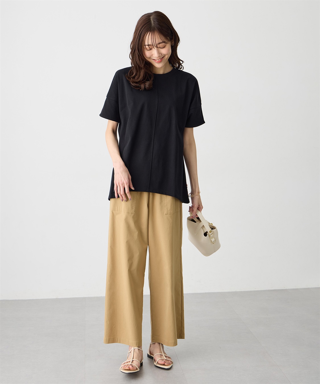 Petit Honfleur 袖切替チュニックPO【UVカット・接触冷感】_sub_8