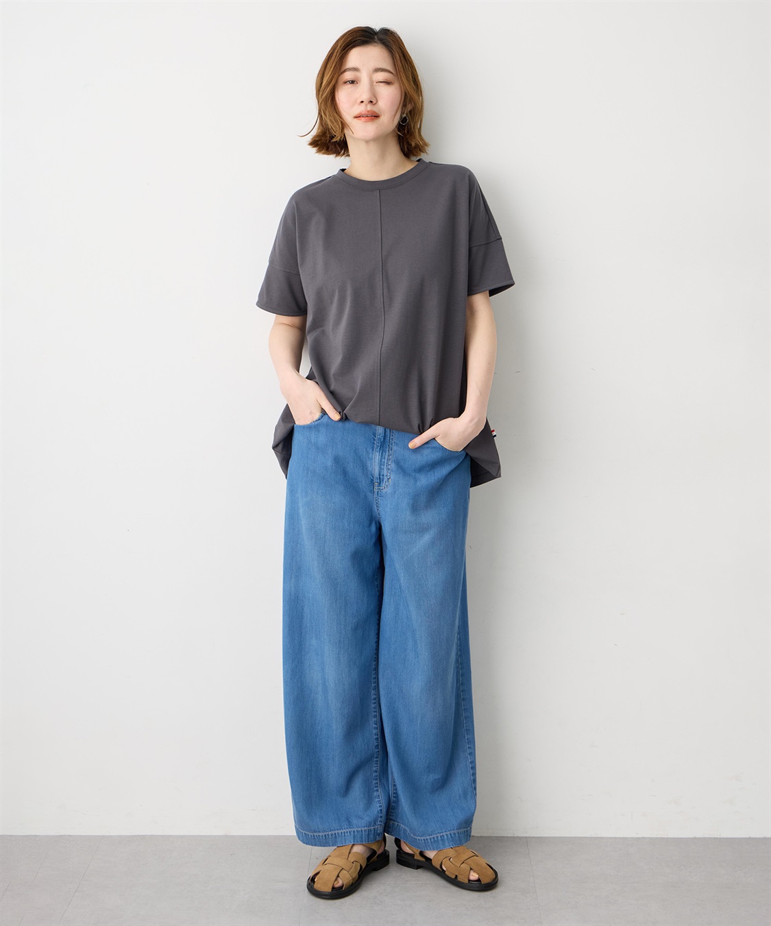 Petit Honfleur 袖切替チュニックPO【UVカット・接触冷感】_sub_9