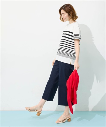 Petit Honfleur オーガニックパネルボーダーTシャツ【オーガニックコットン】【UV CUT・接触冷感】_subthumb_10