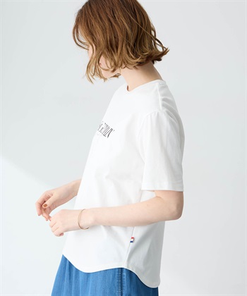 Petit Honfleur ロゴプリントTシャツ【接触冷感・UVカット・オーガニックコットンブレンド】_subthumb_3