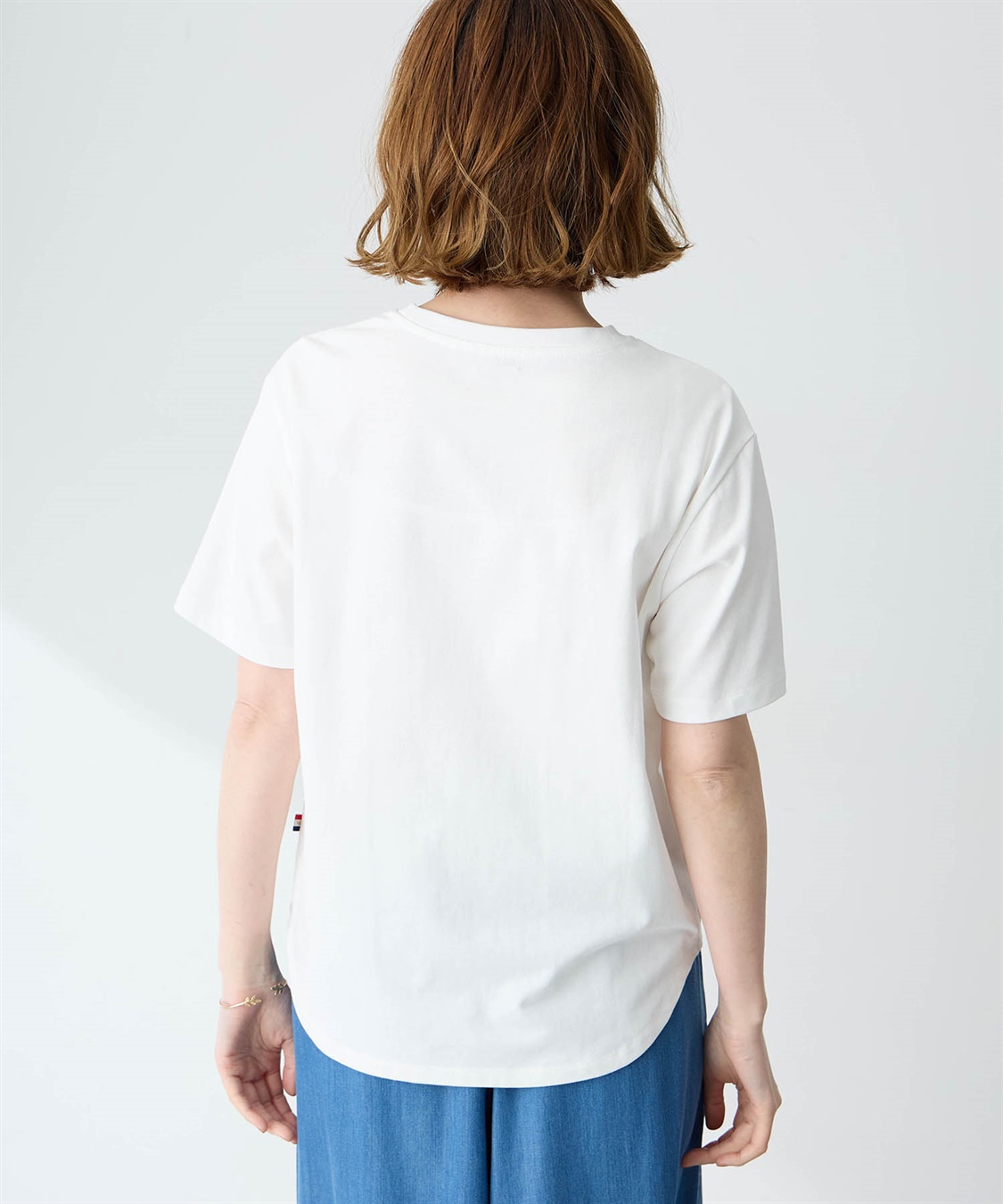 Petit Honfleur ロゴプリントTシャツ【接触冷感・UVカット・オーガニックコットンブレンド】_sub_4