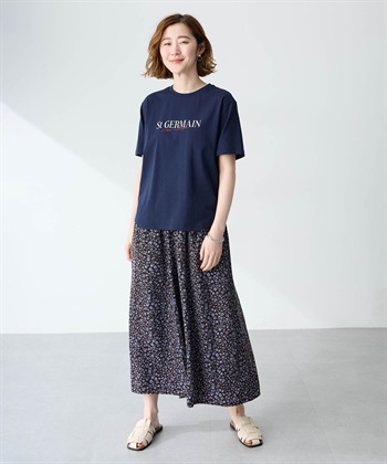 Petit Honfleur ロゴプリントTシャツ【接触冷感・UVカット・オーガニックコットンブレンド】_subthumb_7