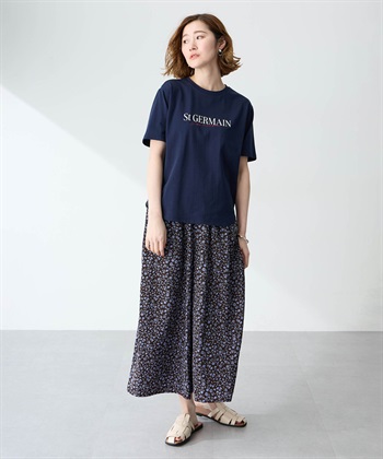 Petit Honfleur ロゴプリントTシャツ【接触冷感・UVカット・オーガニックコットンブレンド】_subthumb_9