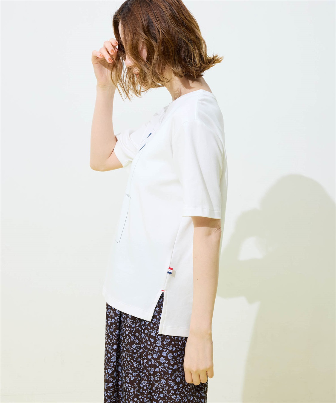 Petit Honfleur ドットプリントTシャツ【オーガニックコットンブレンド・接触冷感・UVカット】_sub_8