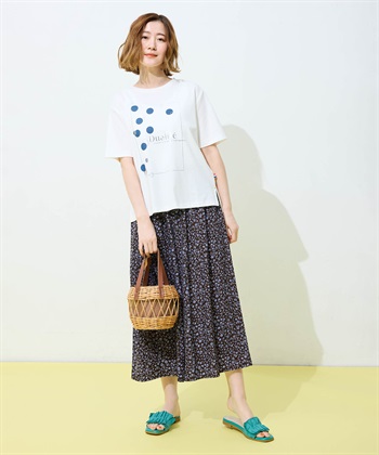 Petit Honfleur ドットプリントTシャツ【オーガニックコットンブレンド・接触冷感・UVカット】_subthumb_10