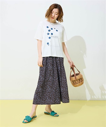 Petit Honfleur ドットプリントTシャツ【オーガニックコットンブレンド・接触冷感・UVカット】_subthumb_12