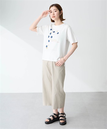 Petit Honfleur ドットプリントTシャツ【オーガニックコットンブレンド・接触冷感・UVカット】_subthumb_15
