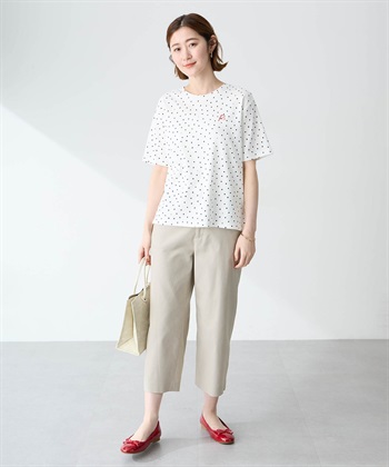 Petit Honfleur ドットプリントTシャツ【オーガニックコットンブレンド・接触冷感・UVカット】_subthumb_17