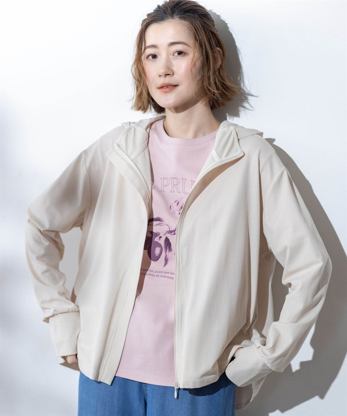 Petit Honfleur デザインフードPK【UVカット・接触冷感】_sub_1