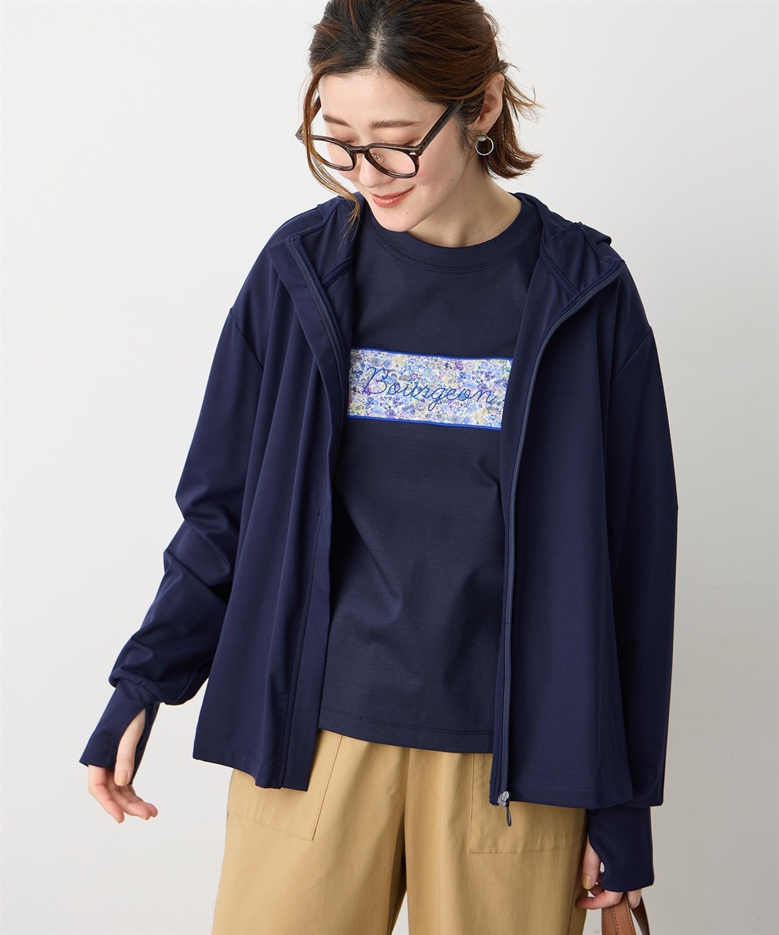 Petit Honfleur デザインフードPK【UVカット・接触冷感】_sub_7