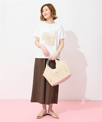 Petit Honfleur モチーフレースTシャツ【オーガニックコットンブレンド・接触冷感・UVカット】_subthumb_6