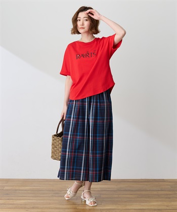 Petit Honfleur 【イラストレーターコラボ】PARISロゴプリントTシャツ【接触冷感・UVカット・オーガニックコットンブレンド】_subthumb_14
