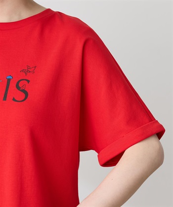 Petit Honfleur 【イラストレーターコラボ】PARISロゴプリントTシャツ【接触冷感・UVカット・オーガニックコットンブレンド】_subthumb_16