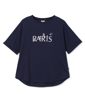 Petit Honfleur 【イラストレーターコラボ】PARISロゴプリントTシャツ【接触冷感・UVカット・オーガニックコットンブレンド】_subthumb_29