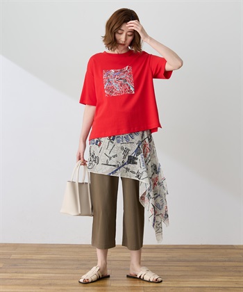 Petit Honfleur 【イラストレーターコラボ】マップモチーフプリントTシャツ【接触冷感・UVカット・オーガニックコットンブレンド】_subthumb_13